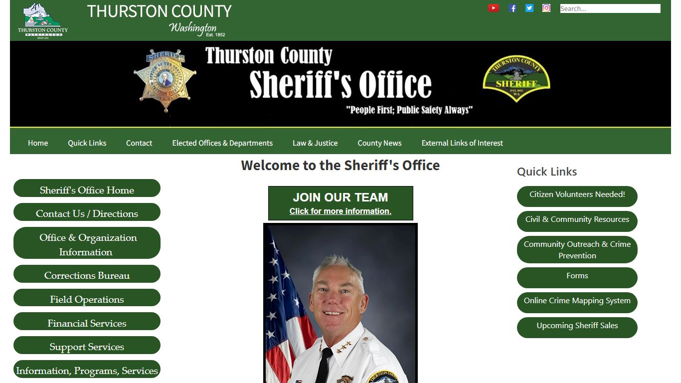 Thurston County | Sheriff's Office | Home
