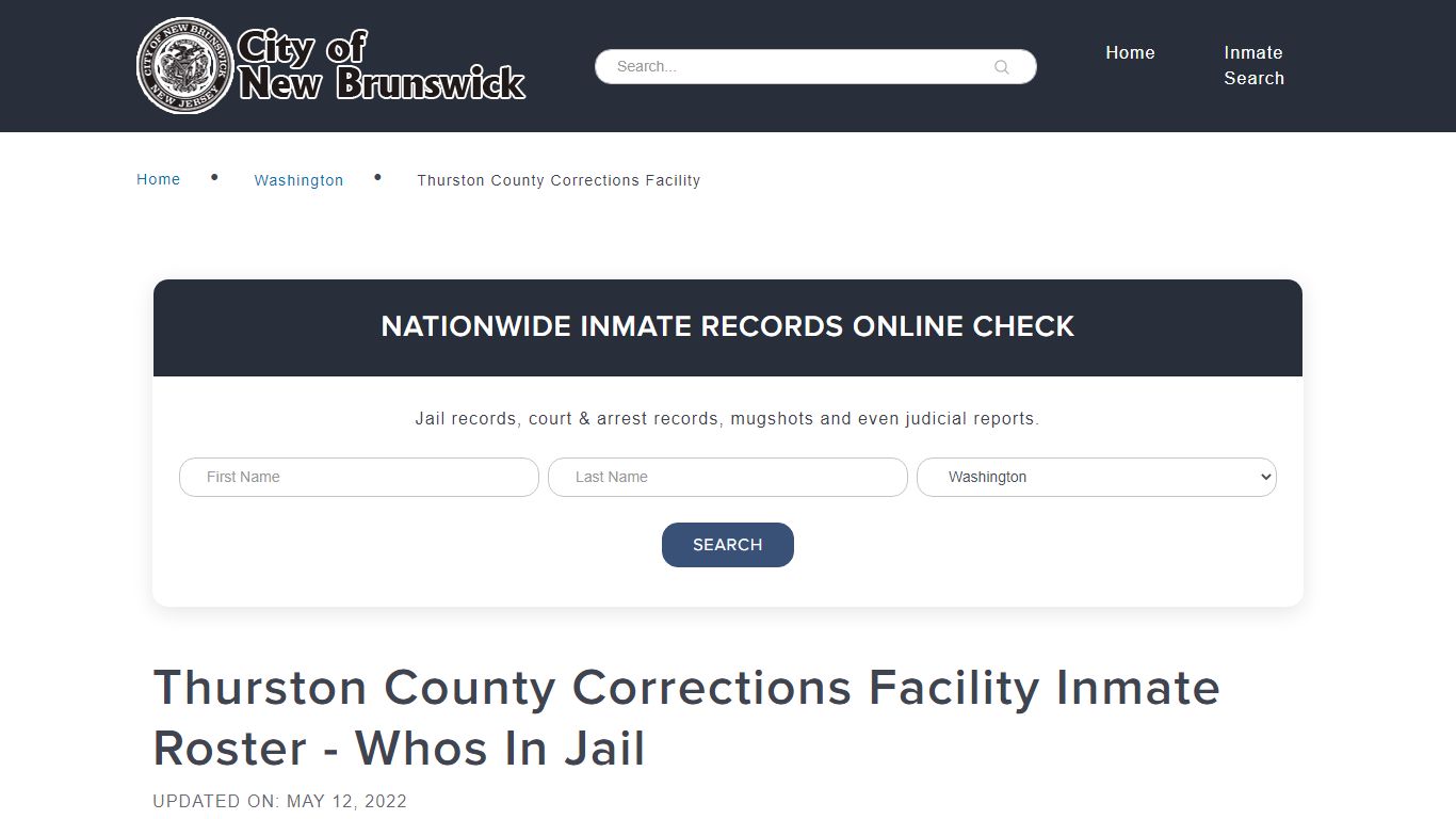 Thurston County Corrections Facility Inmate Roster - Whos ...